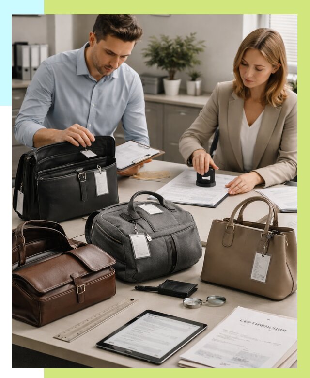 Сертификация сумок в Гудермесе от 7685 руб. | Алешин-Гдр