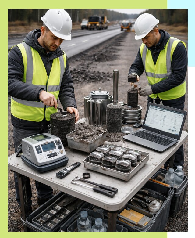 Сертификация асфальта: испытания и подтверждение в Гудермесе