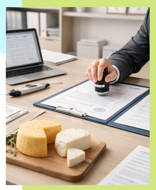 Сертификация сыров в Гудермесе от 15371 р | Сертификат на сыр Алешин-Гдр