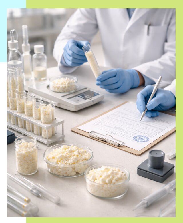 Сертификация творога в Гудермесе от 12296 р. под ключ | Алешин-Гдр