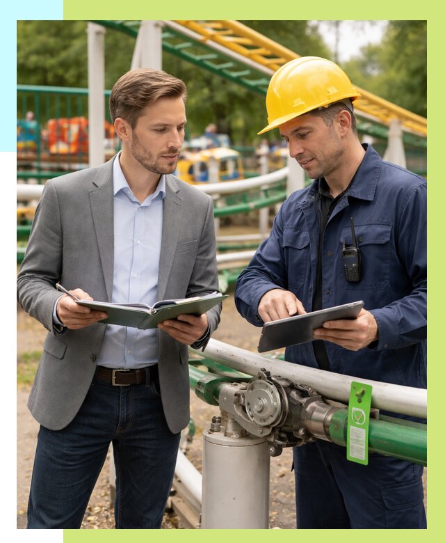 Сертификация аттракционов в Гудермесе от 46112 р. | Алешин-Гдр