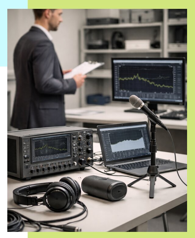 Сертификация аудиотехники в Гудермесе от 15371 р., Алешин-Гдр