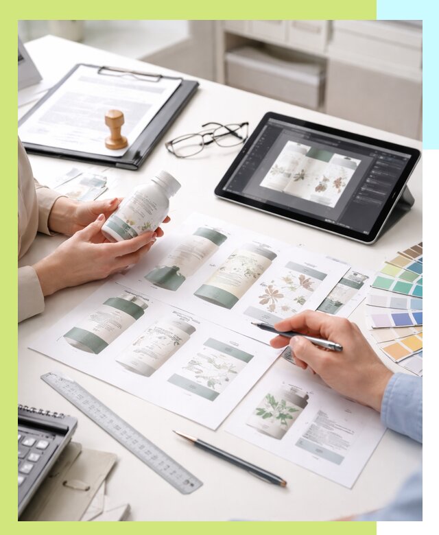 Профессиональная разработка дизайна и текста этикетки продукции в Гудермесе