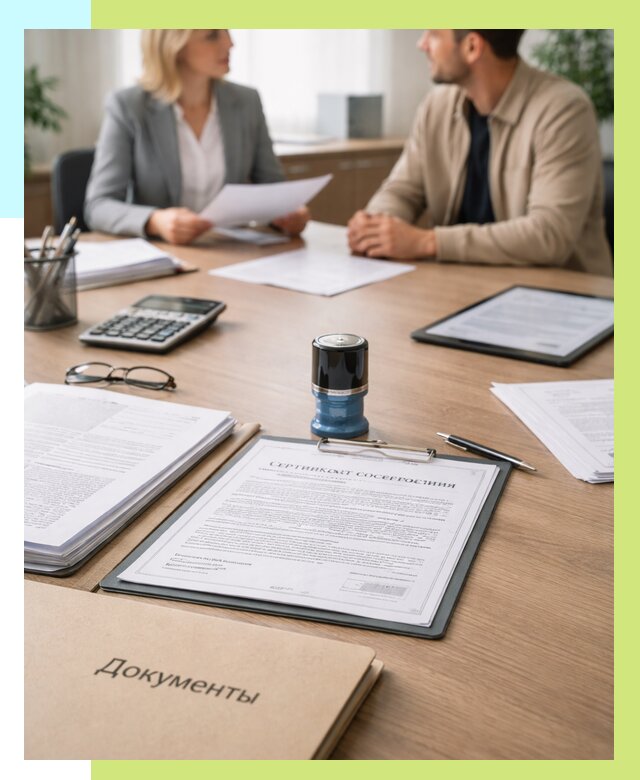 Сертификат соответствия на продукцию в Гудермесе от 15371 р.|Алешин-Гдр