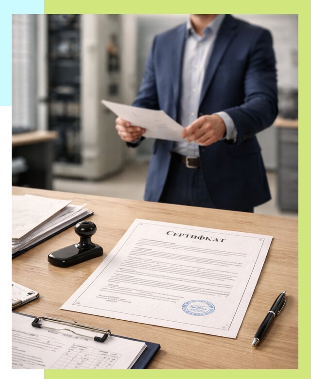 Сертификат на оборудование в Гудермесе от 15371 р. | Алешин-Гдр