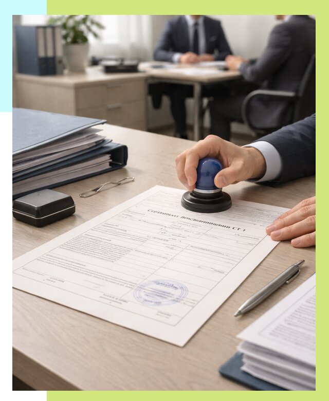 Сертификат происхождения СТ 1 в Гудермесе от 4611 р. | Алешин-Гдр