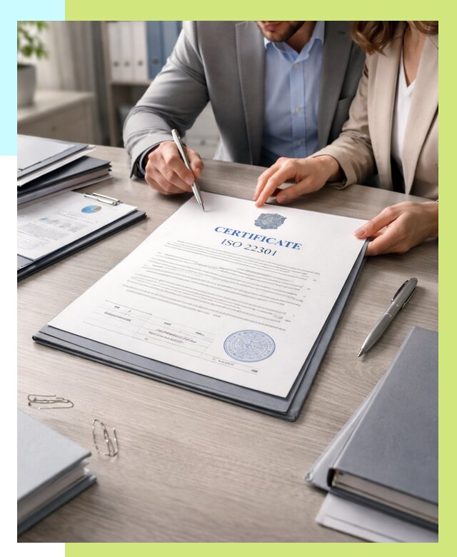 Сертификат ISO 22301 в Гудермесе от 46112 р. | Алешин-Гдр срочно